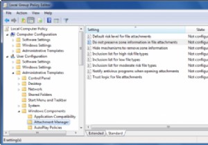 Windows 첨부 파일 관리자 완벽 가이드: 높은 위험·중간 위험·낮은 위험 파일 구성 방법