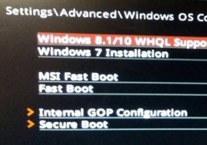 BIOS에서 Windows WHQL 설정은 무엇입니까? 