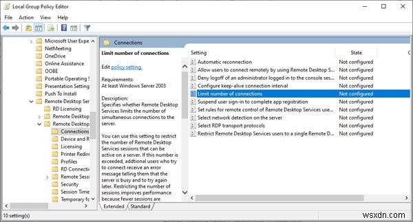 Windows 11/10에서 원격 데스크톱 연결 수를 늘리는 방법 