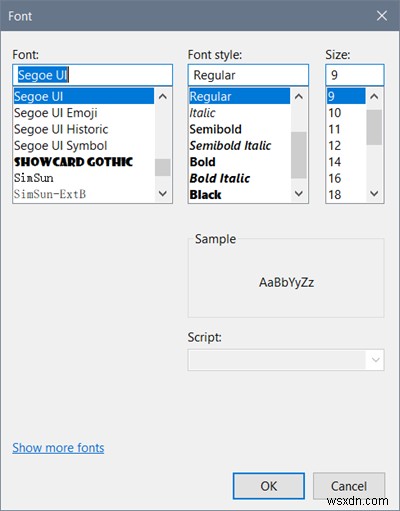 Windows 11/10의 레지스트리 편집기에서 주소 표시줄, 글꼴 변경을 사용하여 모든 키로 이동 