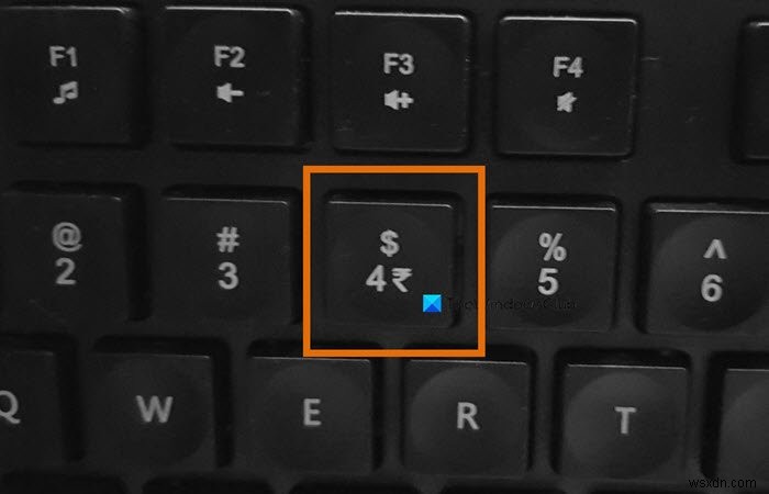 인도 루피 통화 기호:Windows 11/10에서 키보드 단축키를 사용하는 방법 