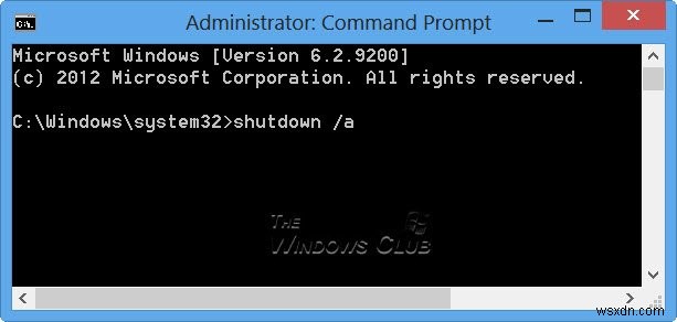 Windows 11/10에서 시스템 종료를 중지, 취소, 중단하는 방법 