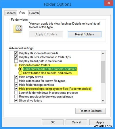 Windows 11/10에서 숨겨진 파일 및 폴더가 없거나 작동하지 않습니다. 