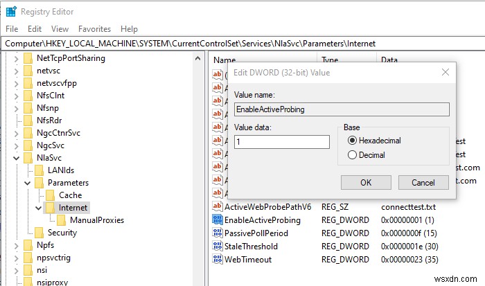 msftconnecttest 리디렉션 오류를 제거하는 방법 