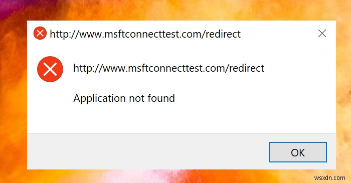 msftconnecttest 리디렉션 오류를 제거하는 방법 