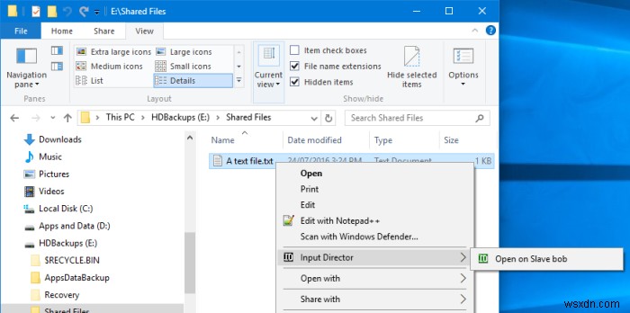 Windows 10에서 Input Director를 사용하여 컴퓨터 간에 문서를 복사하는 방법 