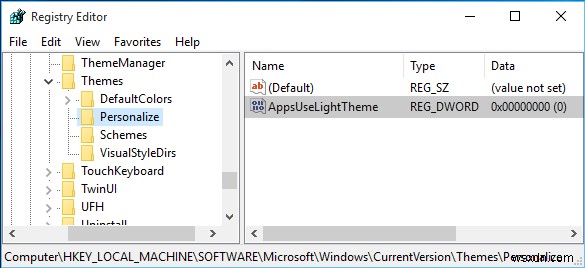 Windows 10에서 다크 모드 또는 테마를 켜거나 활성화하는 방법 