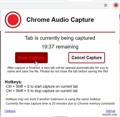 Windows 10에서 Chrome 또는 Firefox의 브라우저 탭에서 오디오를 캡처하거나 녹음하는 방법 