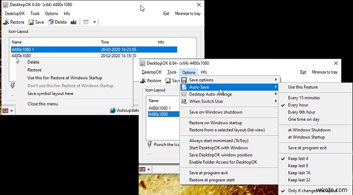 도킹 해제 시 바탕 화면 아이콘이 움직이지 않도록 하는 방법 – Windows 10 
