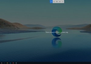 Windows 10에서 Win+Shift+S 키보드 단축키를 사용하여 스크린샷을 캡처하는 방법 