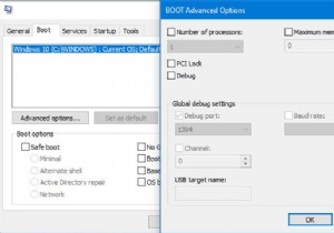 Windows 11/10의 MSCONFIG에 있는 부팅 고급 옵션은 무엇입니까? 