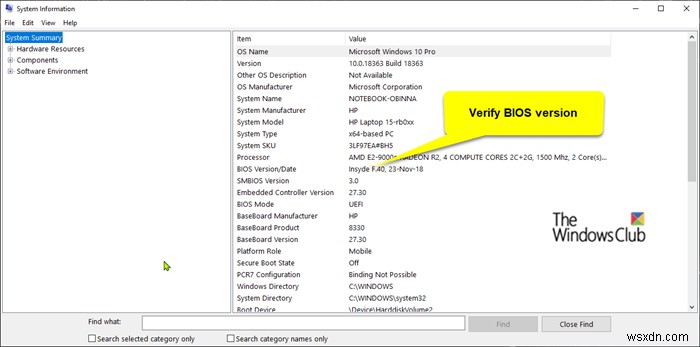 Dell BIOS 업데이트가 설치되지 않음 - 보안 설정을 감지할 수 없습니다. 