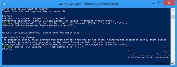 PowerShell 스크립트를 사용하여 모든 Windows 스토어 앱을 완전히 제거 또는 제거 