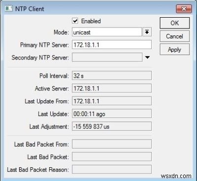 Windows 10에서 NTP 클라이언트가 잘못된 시간을 표시함 