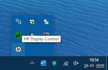 이 HP Display Control Service 팝업 경고는 무엇입니까? 