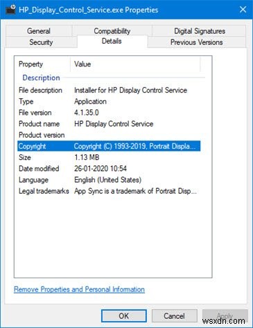이 HP Display Control Service 팝업 경고는 무엇입니까? 