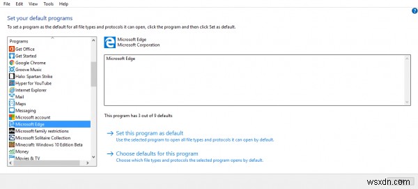 Windows 10의 기본 PDF 뷰어를 Edge에서 다른 것으로 변경하는 방법 