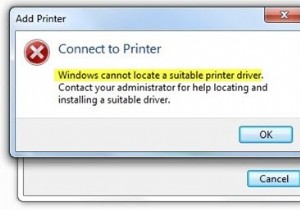 Windows는 Windows 11/10에서 적합한 인쇄 드라이버를 찾을 수 없습니다. 