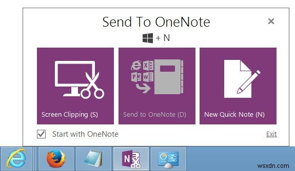 Windows PC에서 OneNote로 보내기 비활성화 또는 제거 