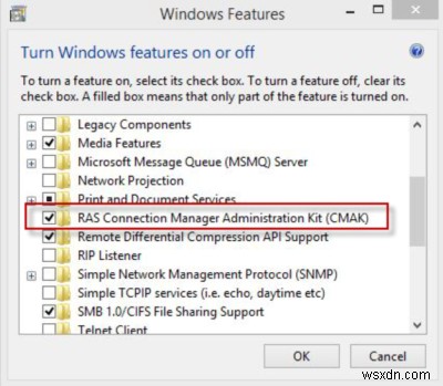 Windows 10 업그레이드 후 CMAK 기반 VPN이 작동하지 않음 