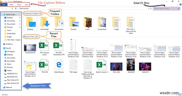 Windows 10에서 파일 탐색기를 사용하는 방법 – 기능 및 바로 가기 