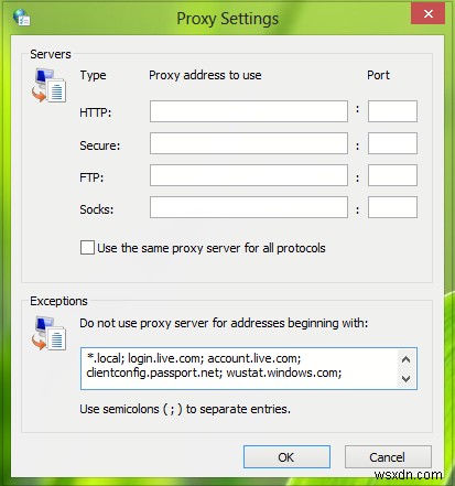 인증된 프록시 서버를 사용하여 Windows 업데이트 및 Microsoft Store 앱 설치 오류를 수정하는 방법 