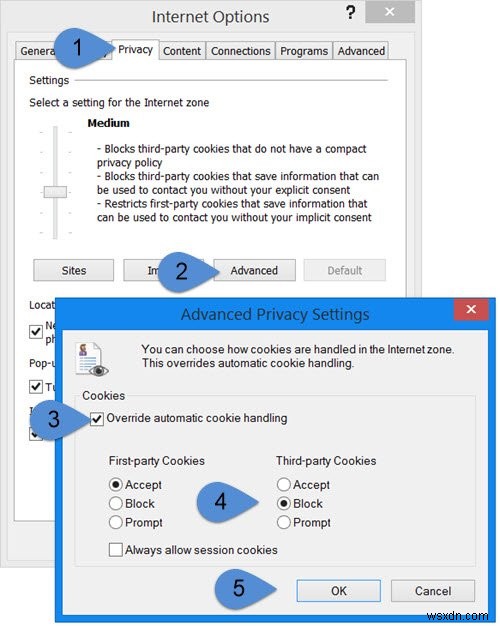 Chrome, Firefox, Edge, Opera에서 타사 쿠키 차단 또는 허용 