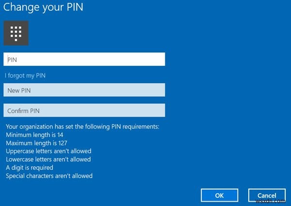 Windows 11/10에서 PIN 복잡성 그룹 정책을 활성화 및 구성하는 방법 