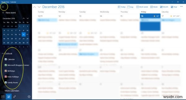 Windows 10의 캘린더에서 Facebook 연락처 및 생일을 제거하는 방법 