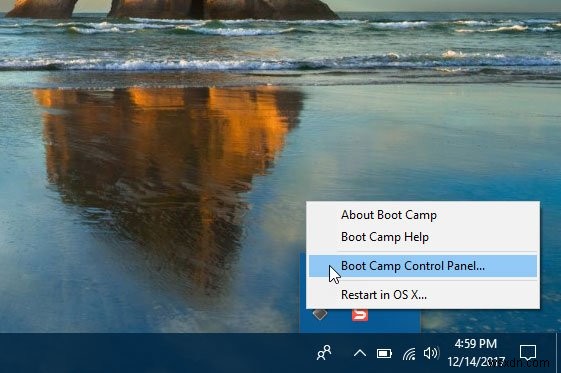 MacBook에 Windows를 설치한 후 Boot Camp를 사용하여 키보드 및 트랙패드 설정 