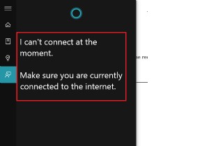 Windows 10에서 Cortana가 인터넷에 연결되지 않을 때 해결 방법