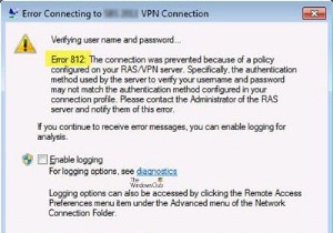 VPN 오류 812 해결 방법 – RAS/VPN 서버 정책으로 인한 연결 차단 문제 완벽 가이드