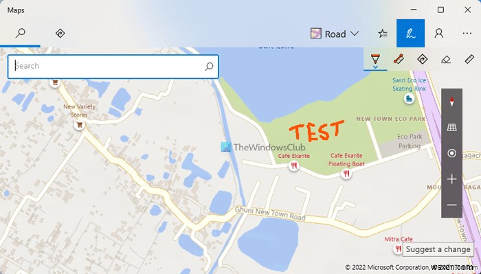 Windows 11/10 지도 앱에서 Windows Ink를 사용하는 방법 