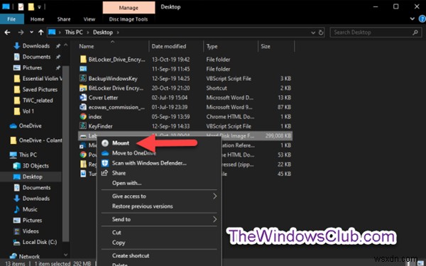 Windows 10에서 VHD 또는 VHDX(가상 하드 디스크) 파일을 마운트 또는 마운트 해제하는 방법 