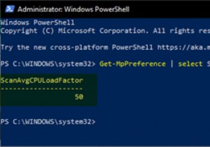 Windows Defender 검사의 최대 CPU 사용량을 제한하거나 설정하는 방법 