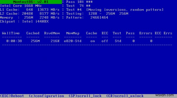 Windows 11/10에서 Memtest86+를 사용한 고급 메모리 진단 