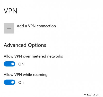 VPN 연결을 수정한 다음 Windows 10에서 자동으로 연결 해제 