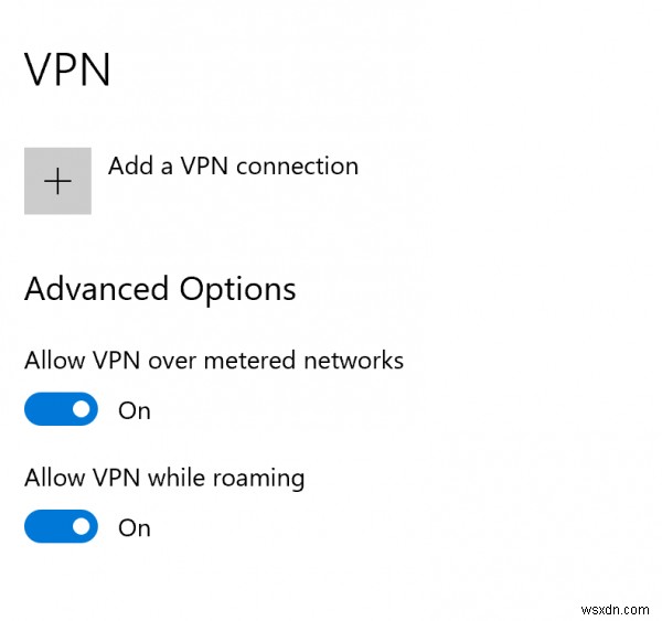 VPN 연결을 수정한 다음 Windows 10에서 자동으로 연결 해제 