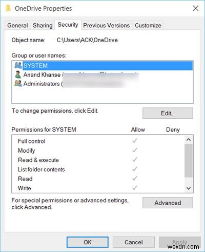 Windows 10에서 OneDrive 폴더의 파일을 열거나 저장할 수 없음 