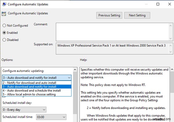 Windows 업데이트 상태 설치 또는 다운로드 보류 중, 초기화 중, 다운로드 중, 설치 중, 설치 대기 중 