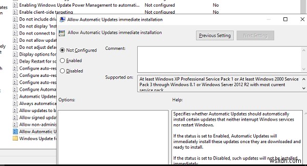 Windows 업데이트 상태 설치 또는 다운로드 보류 중, 초기화 중, 다운로드 중, 설치 중, 설치 대기 중 