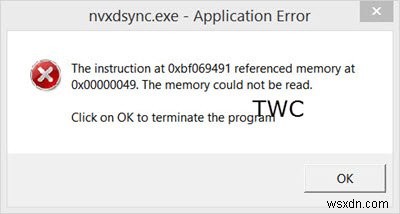nvxdsync 란 무엇입니까? Windows 10에서 nvxdsync.exe 응용 프로그램 오류 수정 