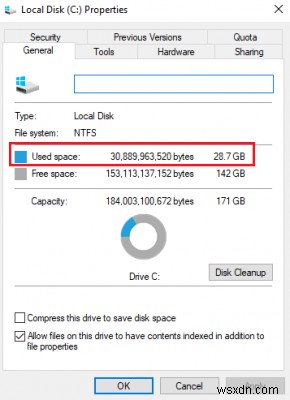 Windows 10에서 잘못된 여유 공간을 표시하는 하드 드라이브 
