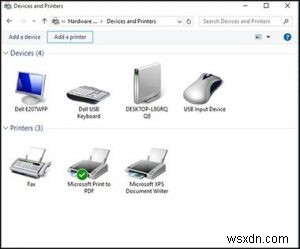 Windows 10 컴퓨터에 설치된 모든 프린터를 나열하는 방법 