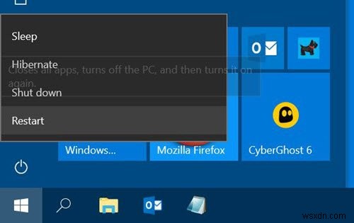 Windows 11/10에서 절전 모드 또는 최대 절전 모드 후에 시작 메뉴가 항상 열립니다. 