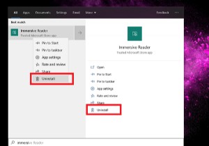 Windows 10에서 몰입형 리더(Immersive Reader) 완전히 제거하는 4가지 방법