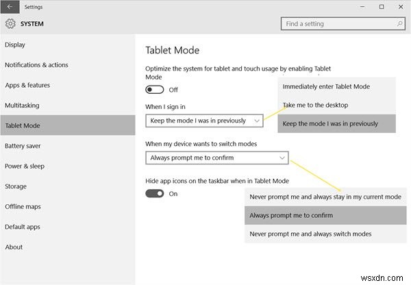 Windows 10에서 태블릿 모드를 활성화하고 사용하는 방법 