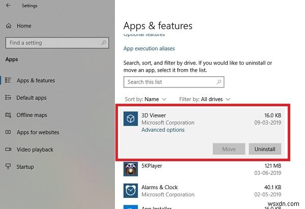 Windows 10에서 3D 뷰어 앱을 제거하는 방법 