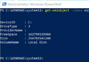 Windows PowerShell을 사용하여 하드 드라이브에 대한 정보를 찾는 방법 