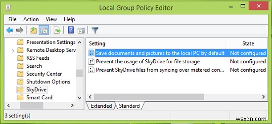 Windows 10에서 OneDrive 대신 문서를 로컬로 저장하도록 설정 